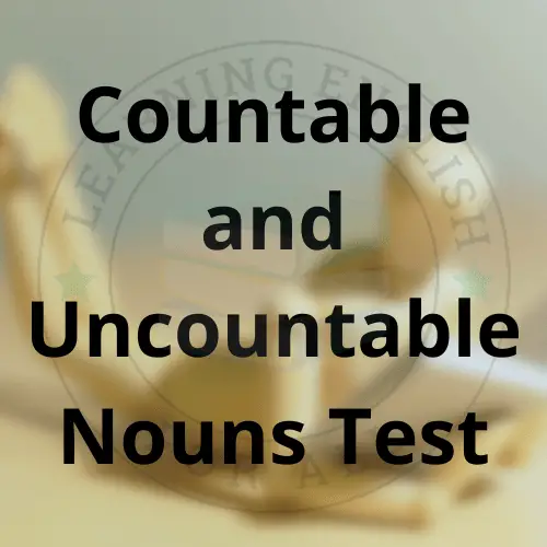 Countable and Uncountable Nouns Test(1)